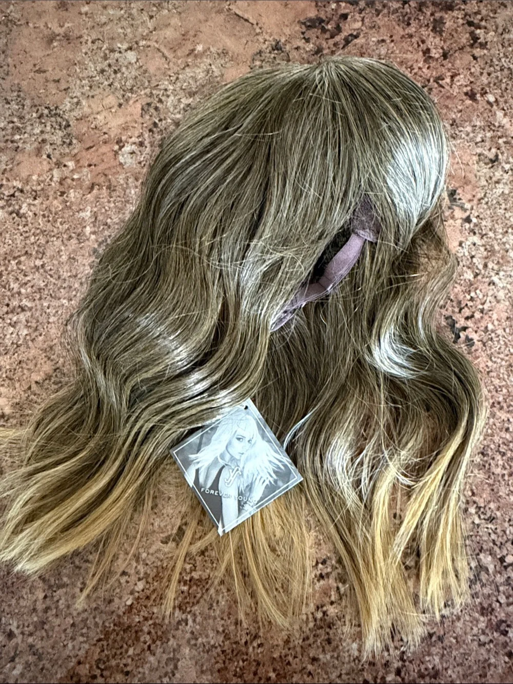 Forever Young Wavy Brown to Blonde Ombre Synthetic Wig